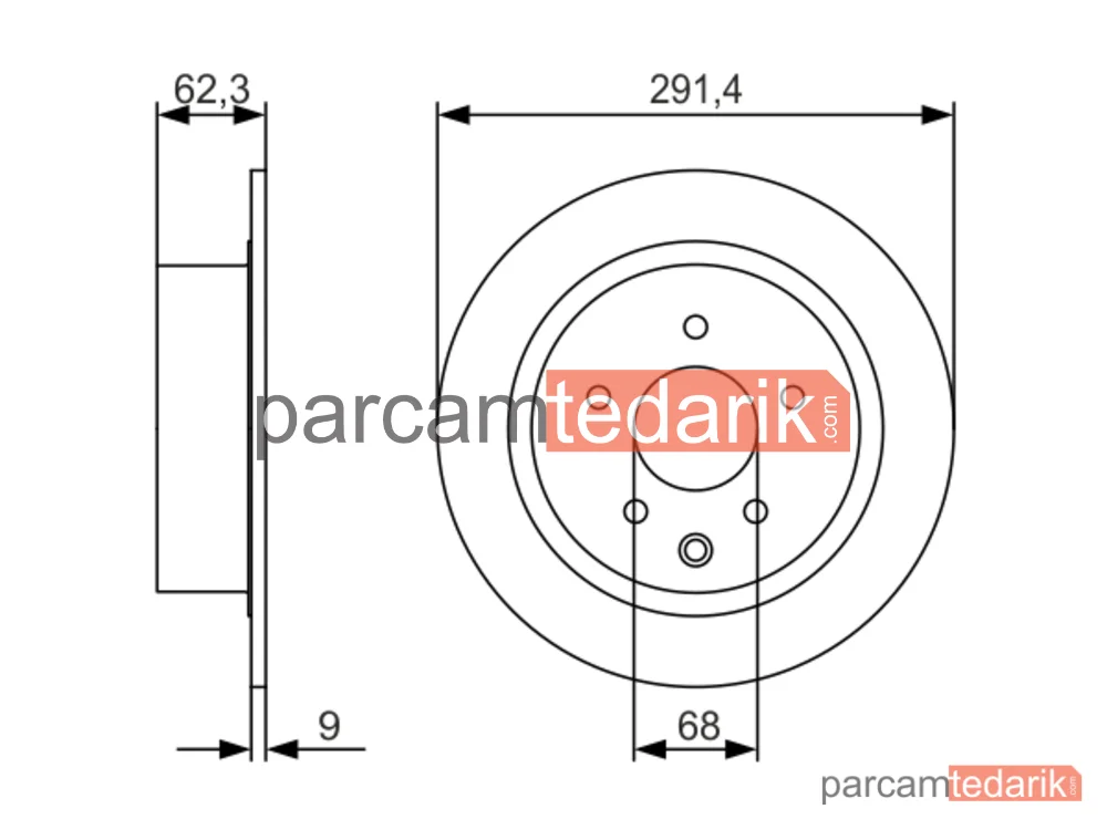 BOSCH 0986479R14 | Fren Diski (Ön, 292 mm) — Nissan Qashqai I, Nissan Juke, Nissan Pulsar