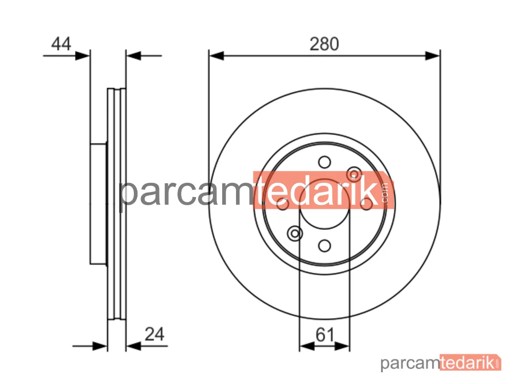 BOSCH 0986479R67 | Fren Diski — Renault Megane II