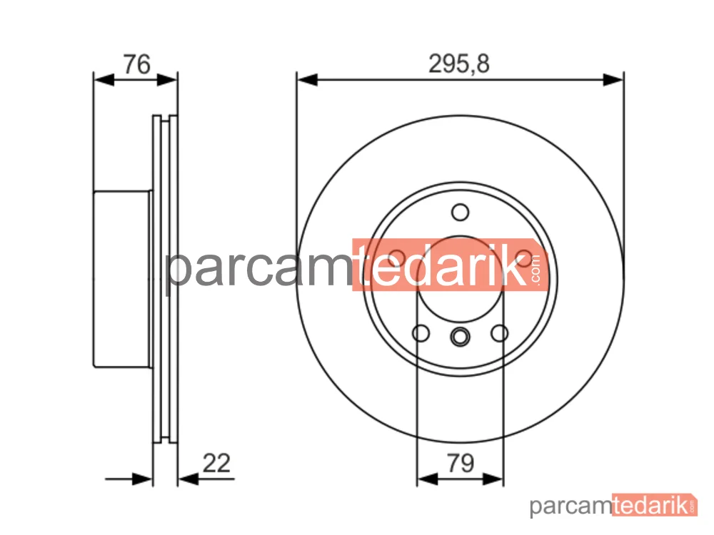 BOSCH 0986479R72 | Fren Diski (296 mm)
