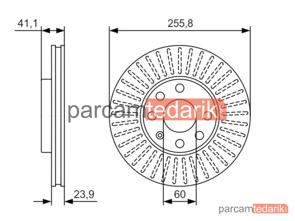 BOSCH 0986479R76 | Fren Diski (256 mm)