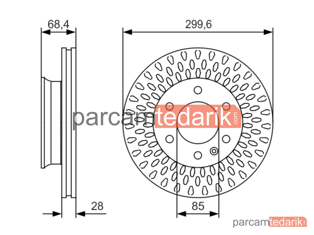 BOSCH 0986479R78 | Fren Diski — Mercedes-Benz Sprinter 3,5-t, Mercedes-Benz Sprinter 5-t