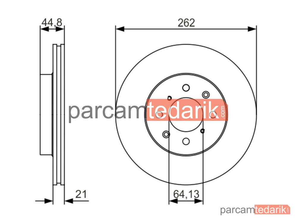 BOSCH 0986479R80 | Fren Diski — Honda Civic VI Fastback, Rover 25 I, Rover 200 II