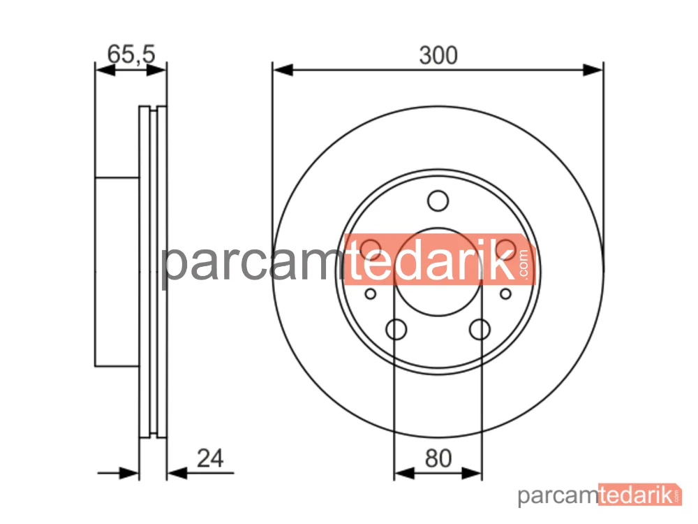 BOSCH 0986479R86 | Fren Diski (300 mm) — Peugeot Boxer, Citroen Jumper I, Fiat Ducato