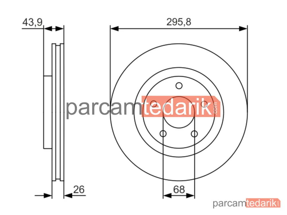 BOSCH 0986479R89 | Fren Diski — Nissan Qashqai I, Nissan X-Trail II, Nissan Juke