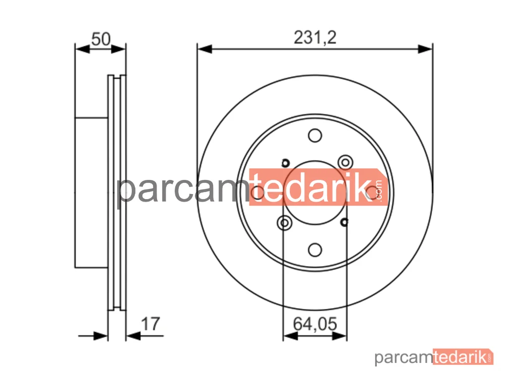 BOSCH 0986479R96 | Fren Diski (Ön, 275.2 mm) — Suzuki Swift II, Suzuki Cultus II, Subaru Justy II