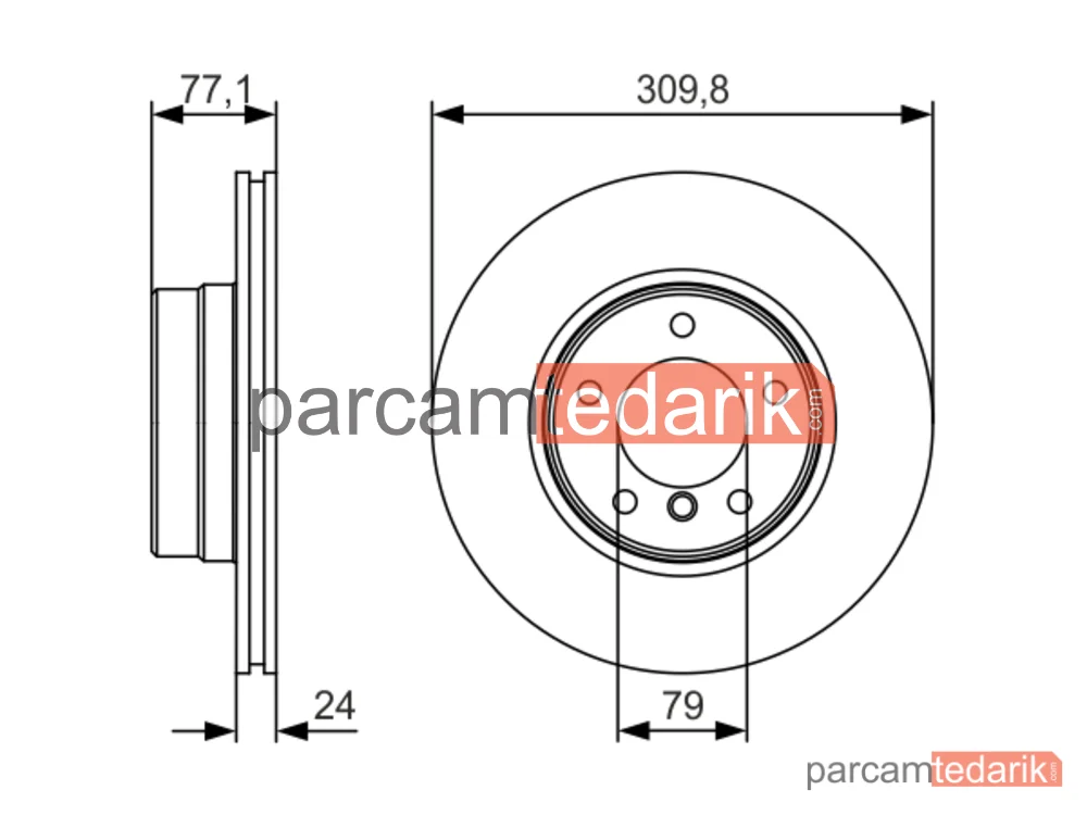 BOSCH 0986479S29 | Fren Diski (Ön, 309.8 mm)