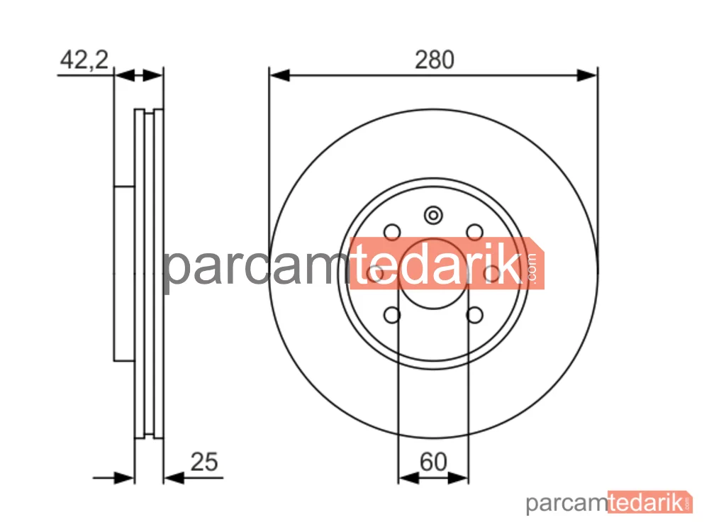 BOSCH 0986479S55 | Fren Diski — Opel Astra H, Opel Astra H GTC, Opel Astra H Kombi
