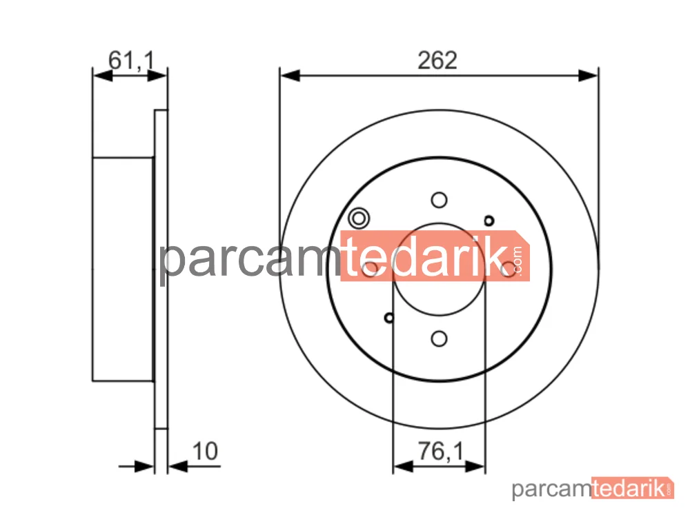 0986479S68 | Fren Diski (Arka) — Hyundai Sonata IV, Hyundai Matrix, Kia Magentis I
