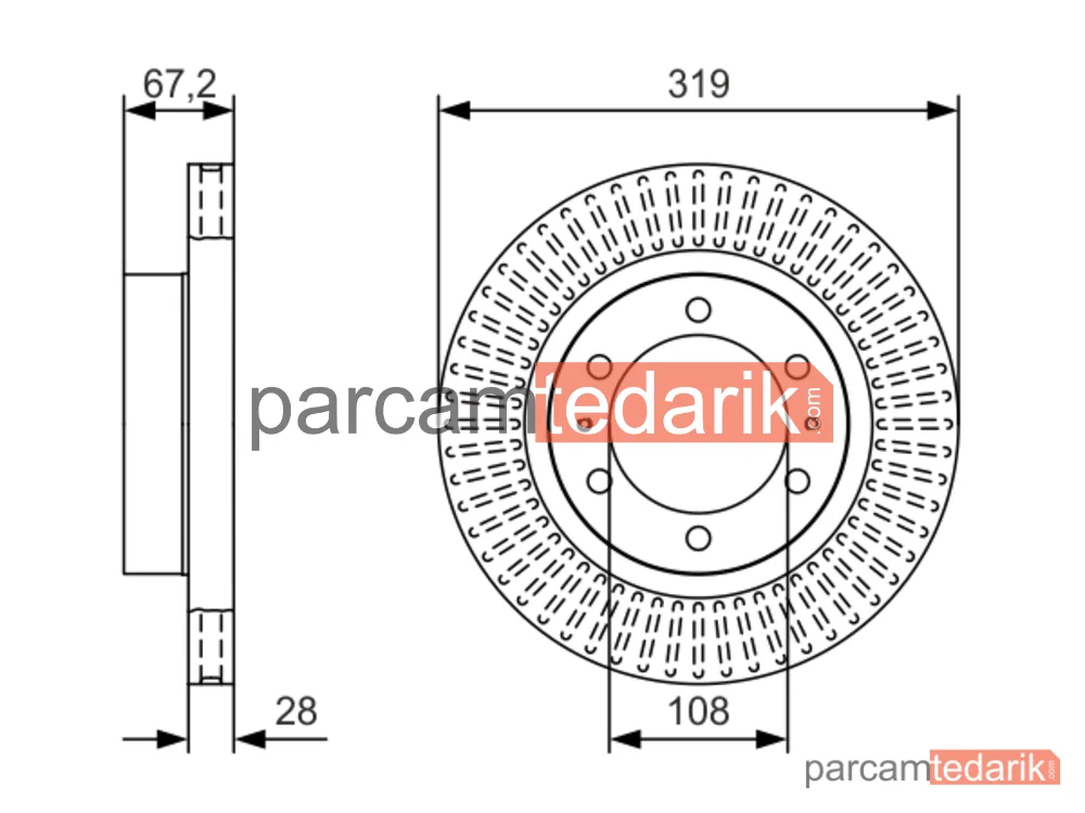 BOSCH 0986479T80 | Fren Diski