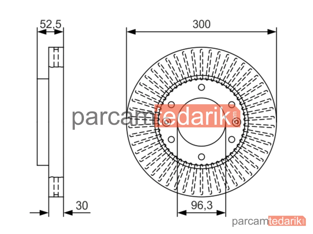 BOSCH 0986479T88 | Fren Diski — Hyundai H-1 Travel, Hyundai H-1 Cargo