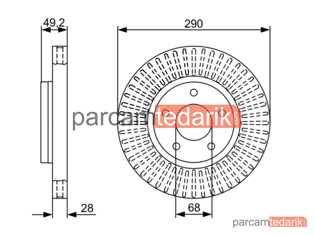 BOSCH 0986479V48 | Fren Diski