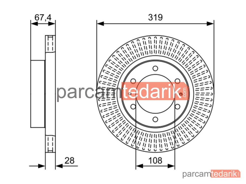 BOSCH 0986479W47 | Fren Diski — Toyota Hilux VIII Pick-Up