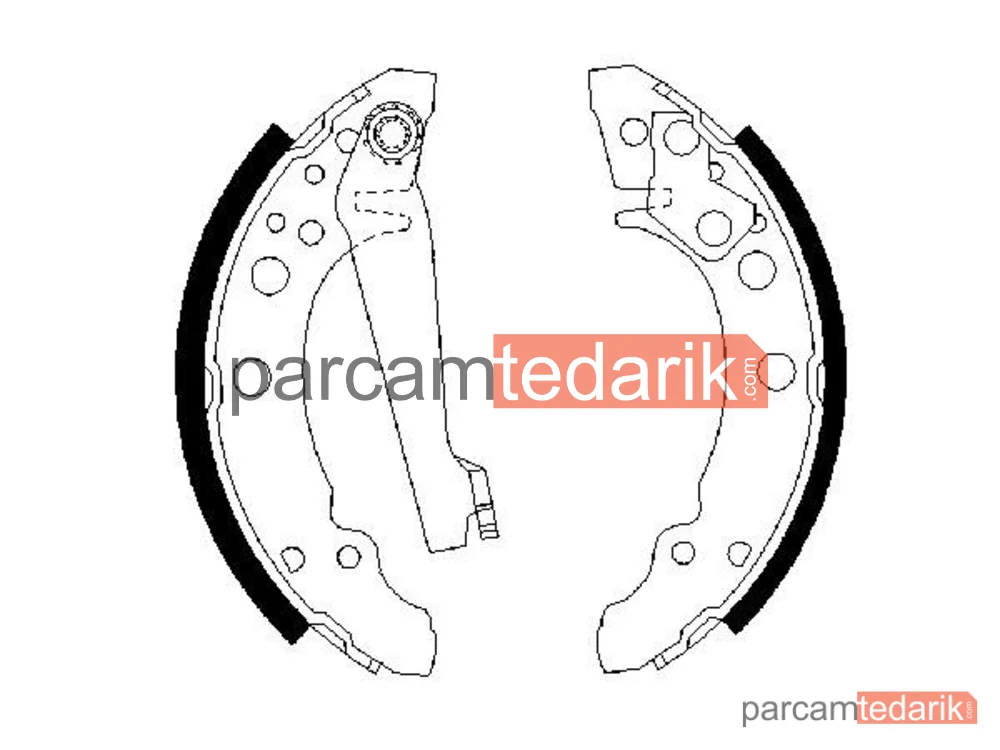 BOSCH 0986487002 | Fren Balatası (Arka) — VW Golf II, Audi 80 B2, VW Jetta II