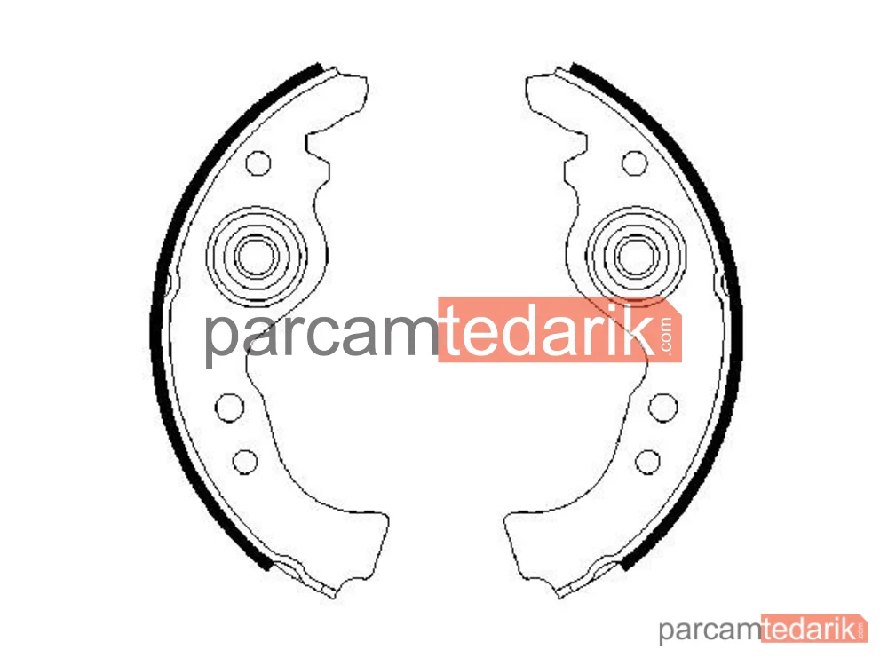 BOSCH 0986487030 | Fren Balatası (Arka) — Fiat Ritmo, Fiat Uno, Fiat Panda