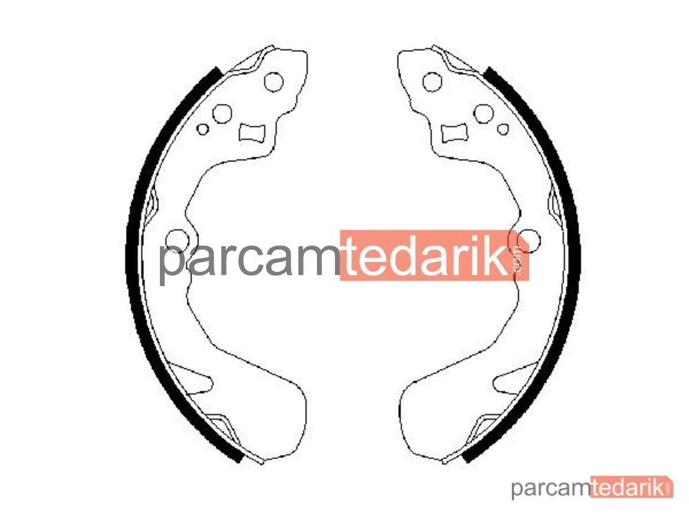 BOSCH 0986487436 | Fren Balatası — Daihatsu Charade III, Suzuki Liana, Suzuki Baleno