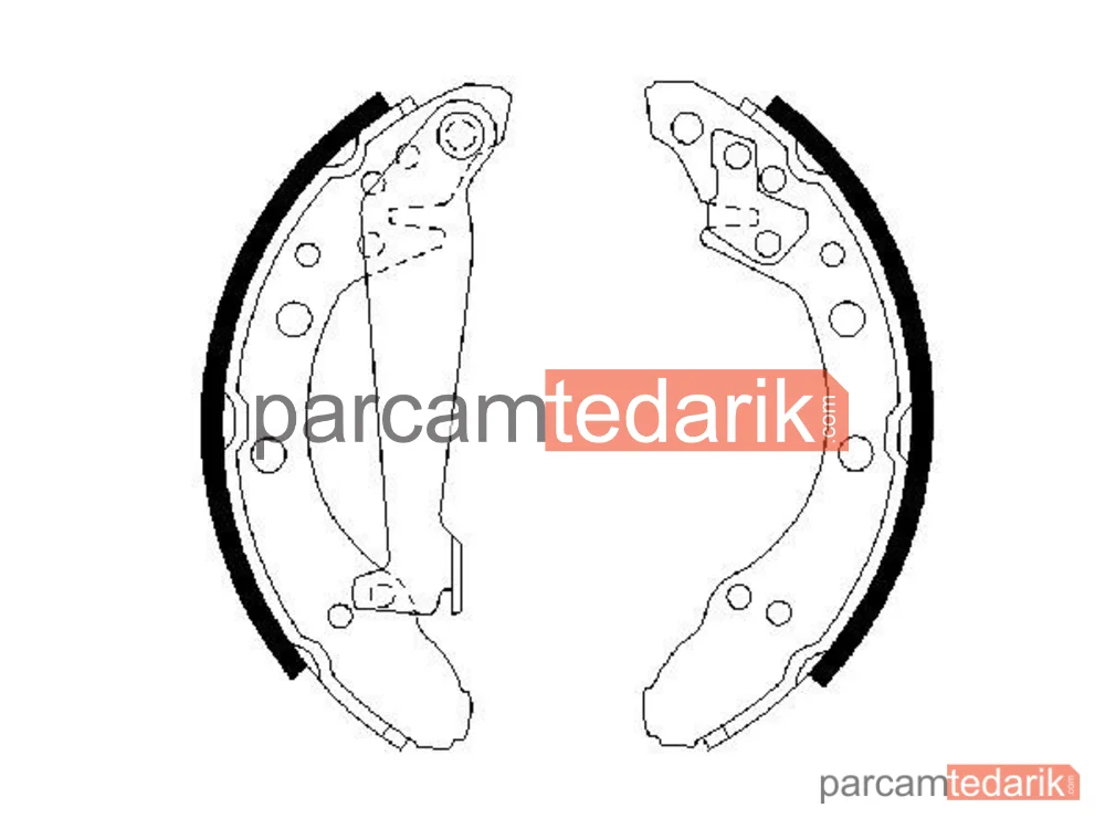 BOSCH 0986487536 | Fren Balatası (Arka) — VW Passat B2, VW Passat B2 Variant, Audi 80 B2