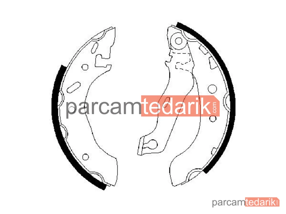 BOSCH 0986487553 | Fren Balatası — Ford Escort VI, Ford Escort VI Cabrio, Ford Fiesta IV