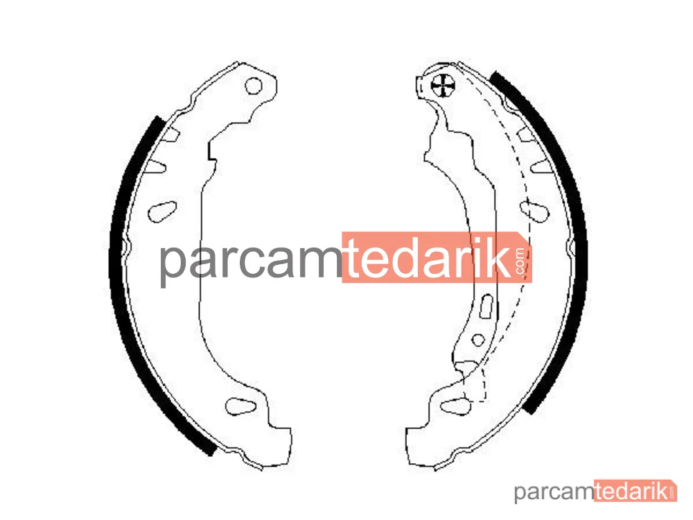 BOSCH 0986487556 | Fren Balatası (Arka) — Renault Clio II, Dacia Sandero, Dacia Logan