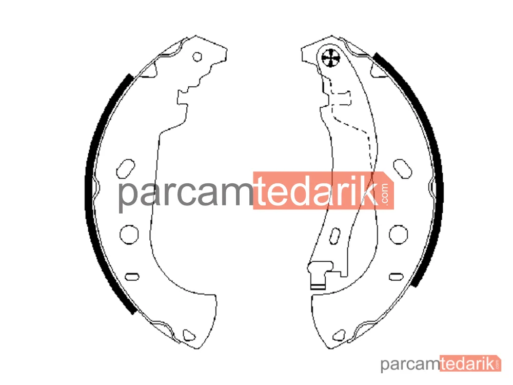 BOSCH 0986487559 | Fren Balatası (Arka) — Fiat Multipla, Fiat Palio Weekend, Fiat Marea Weekend