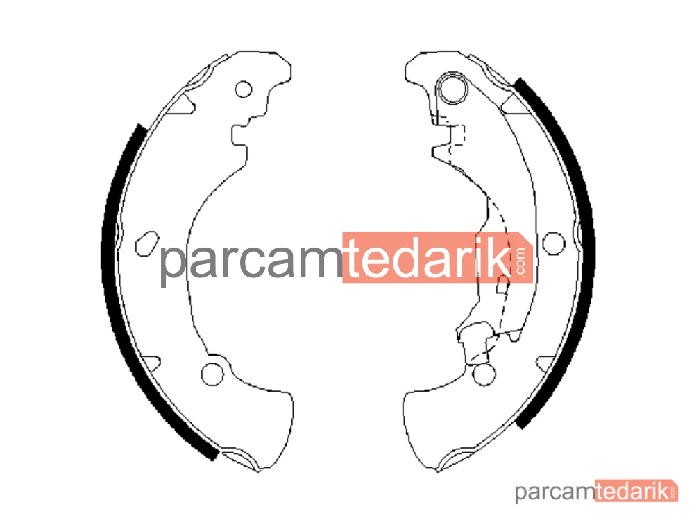 BOSCH 0986487560 | Fren Balatası (Arka) — Fiat Brava, Fiat Bravo I, Fiat Marea