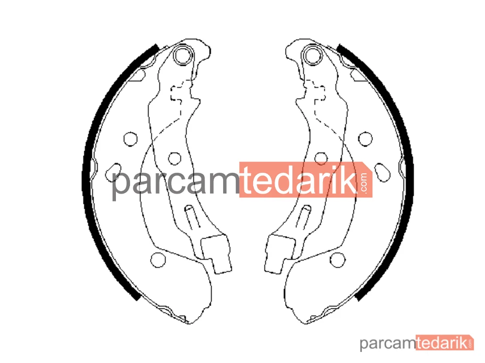 BOSCH 0986487668 | Fren Balatası (Arka) — Renault Clio III, Renault Modus / Grand Modus, Renault Clio III Grandtour