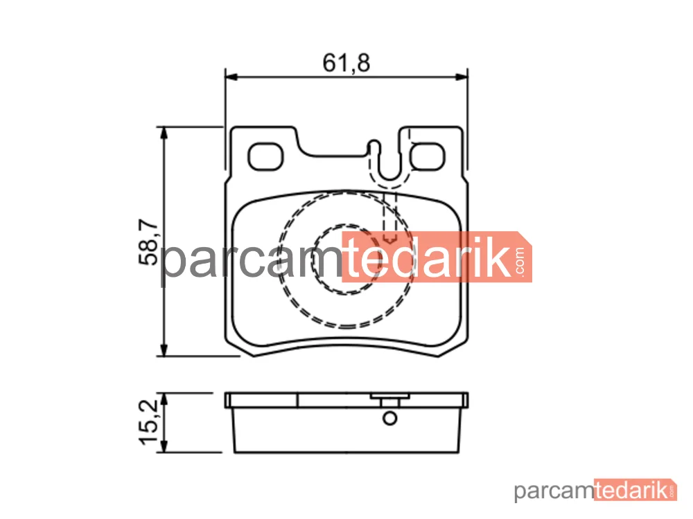BOSCH 0986490260 | Fren Balatası (Arka) — Mercedes-Benz 124 T-Model, Mercedes-Benz E-Serisi