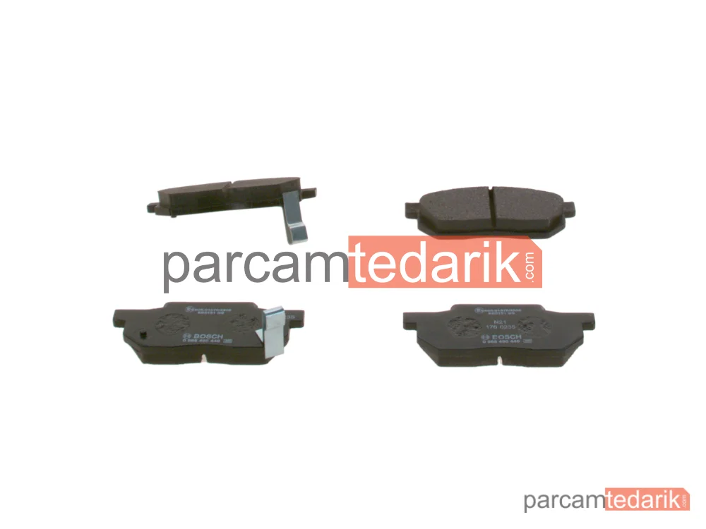 0986490440 | Fren Balatası (Ön) — Honda Civic IV, Honda Prelude II, Honda Civic V