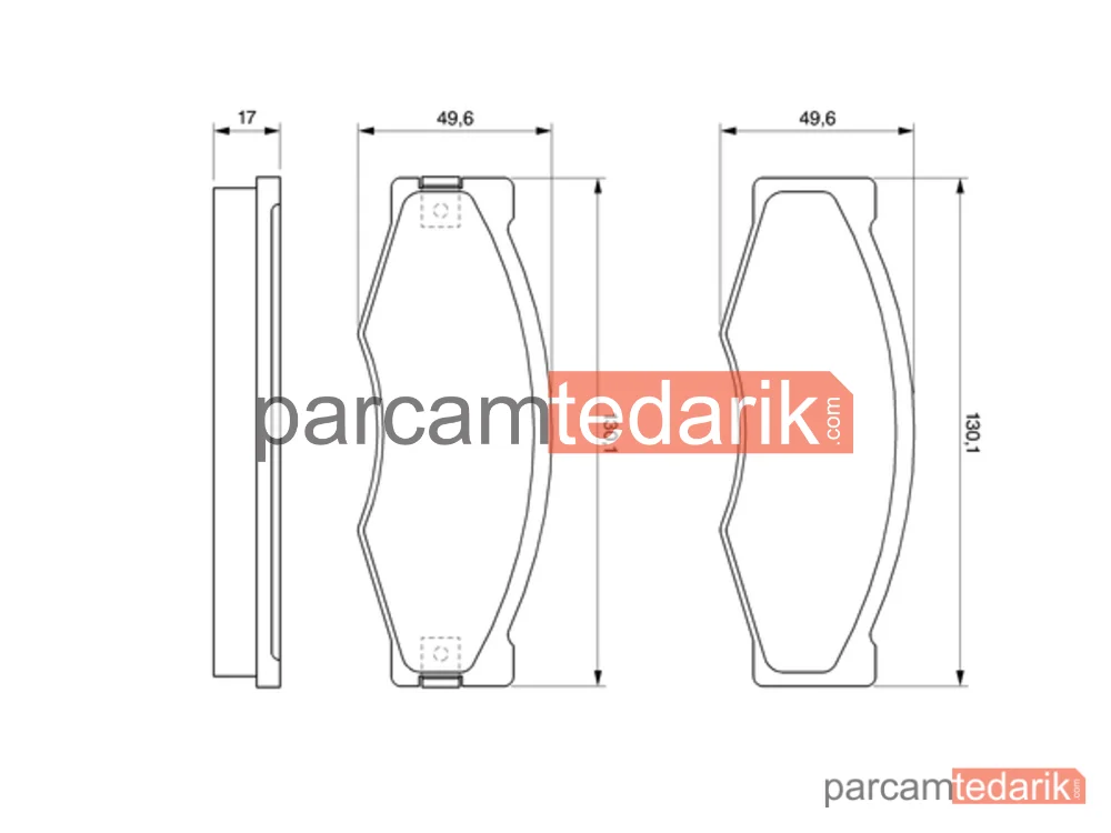 BOSCH 0986490990 | Fren Balatası (Ön) — Nissan Bluebird, Nissan Pick UP, Nissan Laurel