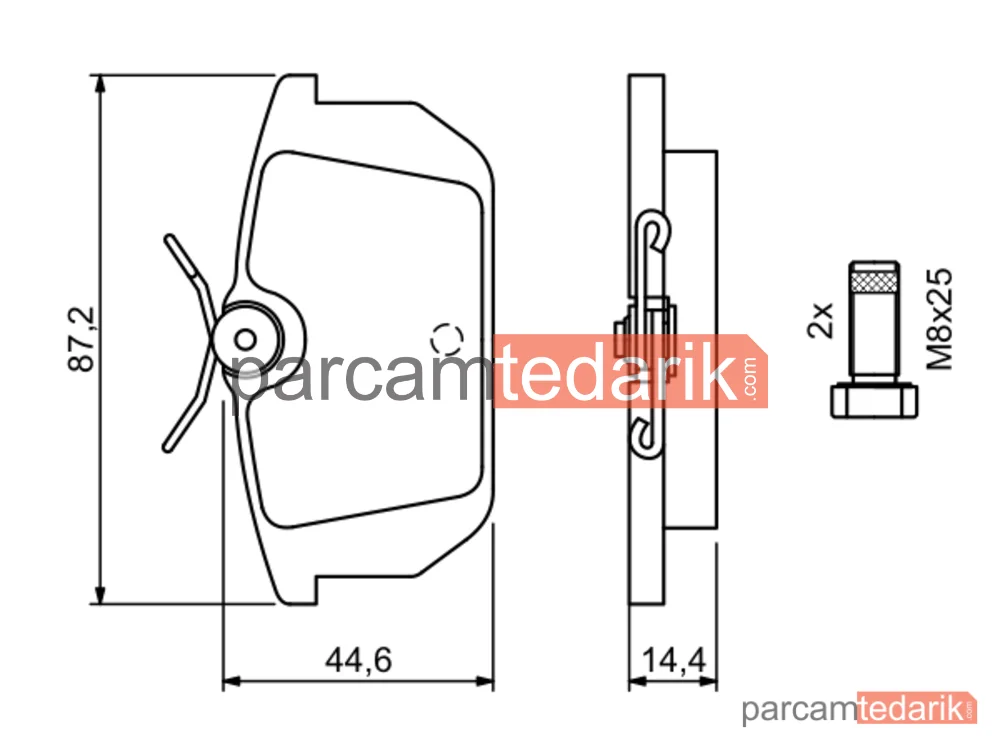 BOSCH 0986491030 | Fren Balatası (Arka) — Fiat Tipo, Fiat Tempra S.w., Alfa Romeo 155
