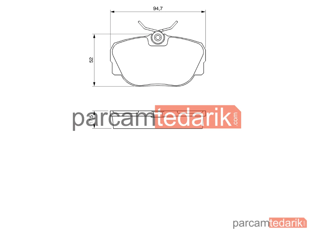 BOSCH 0986491730 | Fren Balatası (Ön) — BMW 3, BMW 3 Touring, BMW 3 Cabrio
