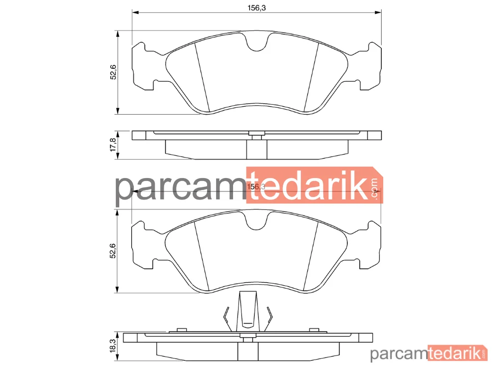 BOSCH 0986491900 | Fren Balatası — Opel Vectra A, Opel Astra F, Opel Omega A