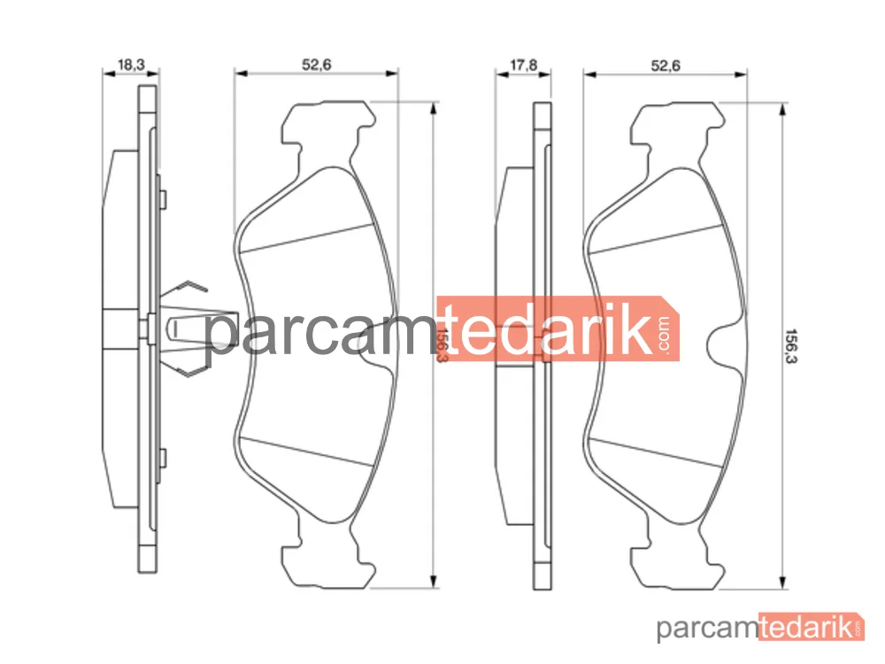 BOSCH 0986491900 | Fren Balatası — Opel Vectra A, Opel Astra F, Opel Omega A