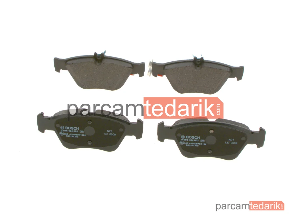 BOSCH 0986494002 | Fren Balatası (Ön) — Mercedes-Benz E-Serisi, Mercedes-Benz E-Serisi T-Model