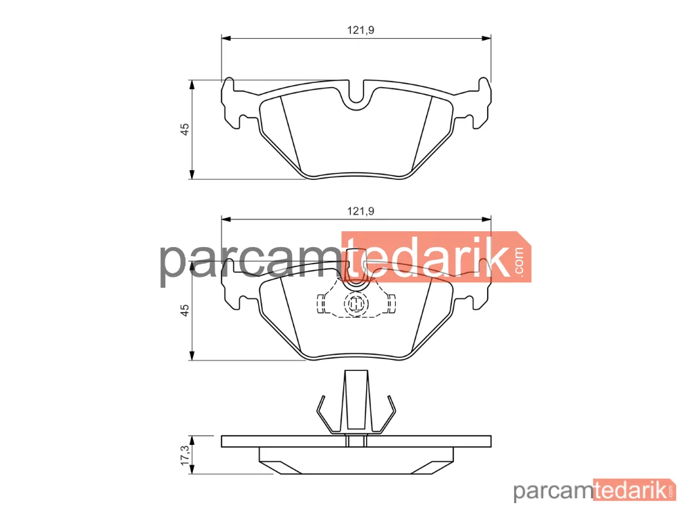 BOSCH 0986494009 | Fren Balatası (Arka) — BMW 5, BMW 5 Touring