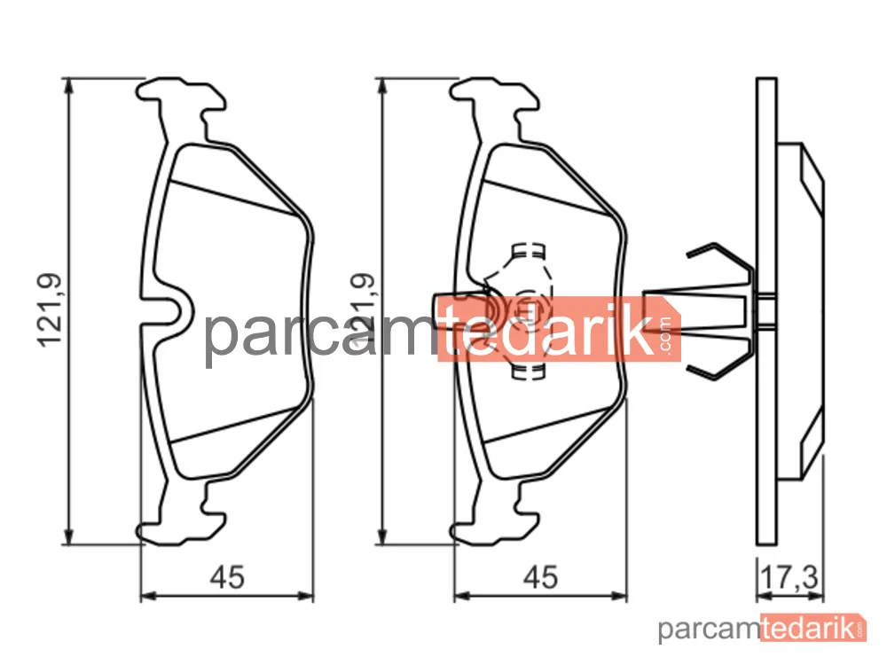 BOSCH 0986494009 | Fren Balatası (Arka) — BMW 5, BMW 5 Touring