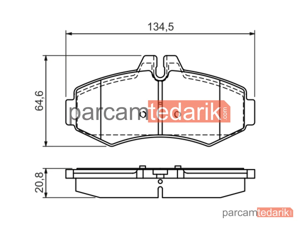 BOSCH 0986494013 | Fren Balatası — Mercedes-Benz Vito, Mercedes-Benz V-Serisi