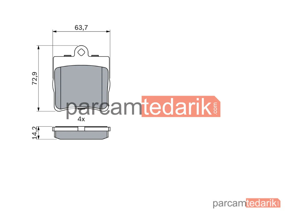 BOSCH 0986494016 | Fren Balatası (Arka) — Mercedes-Benz C-Serisi T-Model, Mercedes-Benz C-Serisi