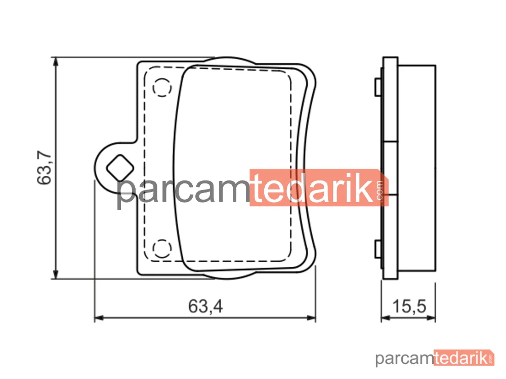 BOSCH 0986494017 | Fren Balatası (Arka) — Mercedes-Benz C-Serisi