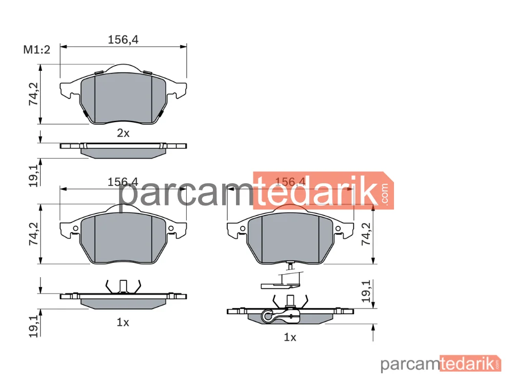 BOSCH 0986494018 | Fren Balatası — VW Bora I, VW Bora Variant, Skoda Octavia I