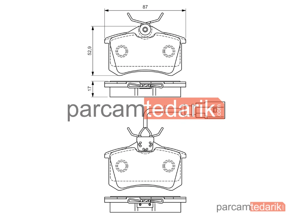 BOSCH 0986494025 | Fren Balatası (Arka) — Ford Galaxy I, Ford Galaxy MK I