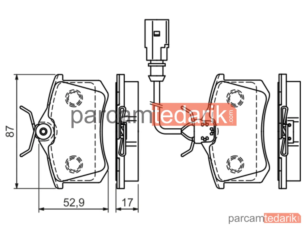 BOSCH 0986494025 | Fren Balatası (Arka) — Ford Galaxy I, Ford Galaxy MK I