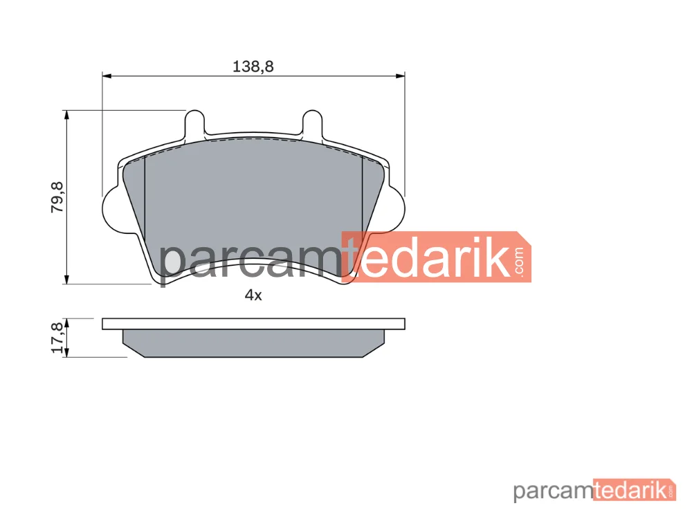BOSCH 0986494031 | Fren Balatası (Ön) — Renault Master II, Opel Movano A, Nissan Interstar