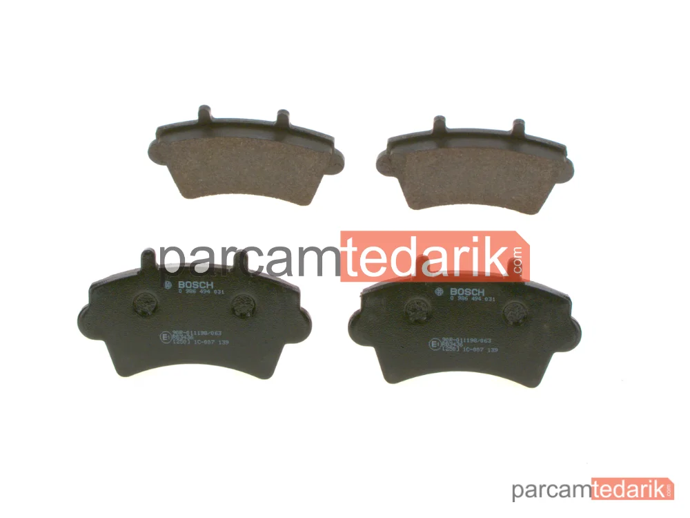 BOSCH 0986494031 | Fren Balatası (Ön) — Renault Master II, Opel Movano A, Nissan Interstar
