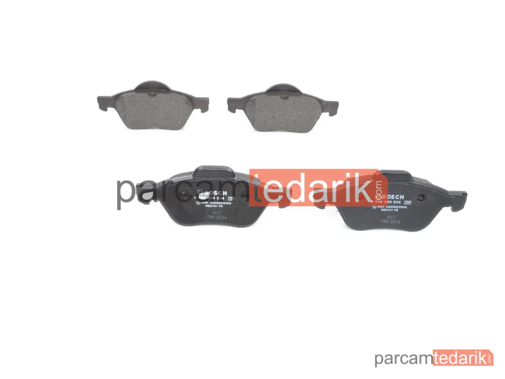 BOSCH 0986494034 | Fren Balatası (Ön) — Renault Megane II Coupé-Cabriolet, Renault Laguna II