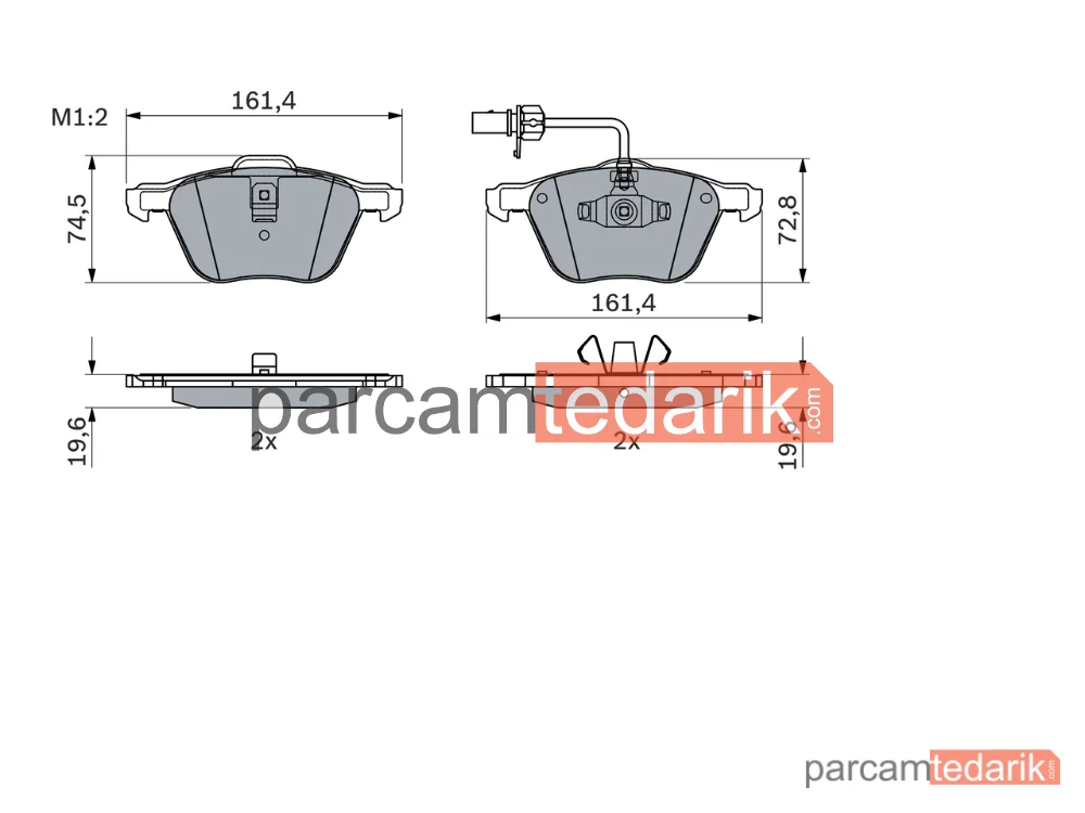 BOSCH 0986494035 | Fren Balatası (Ön) — VW Sharan, VW Sharan, Ford Galaxy I