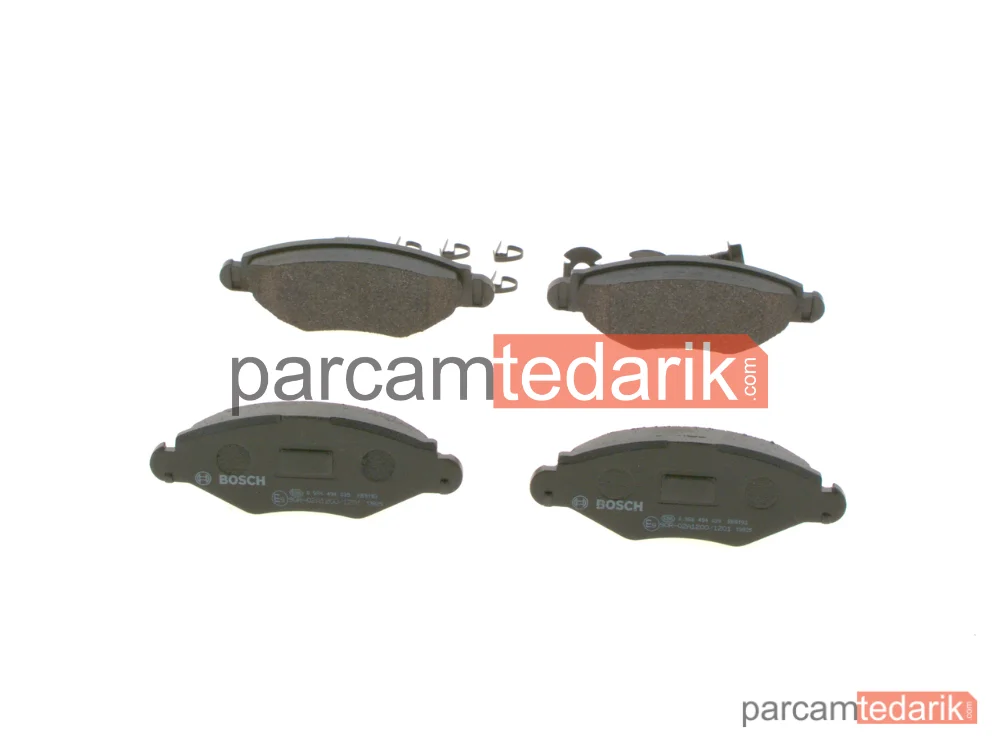 BOSCH 0986494039 | Fren Balatası (Ön) — Peugeot 206, Peugeot 206+, Peugeot 206 SW