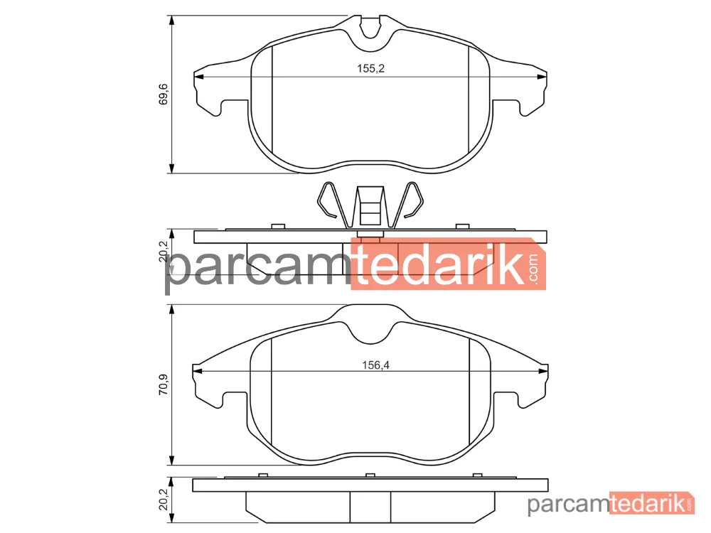 BOSCH 0986494044 | Fren Balatası — Saab 9-3, Opel Vectra C, Saab 9-3 Cabrio