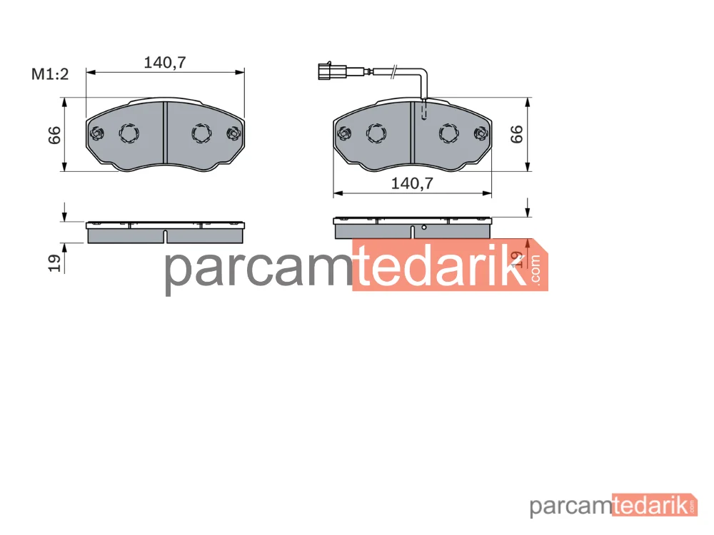 BOSCH 0986494048 | Fren Balatası (Ön) — Fiat Ducato, Peugeot Boxer, Citroen Jumper II