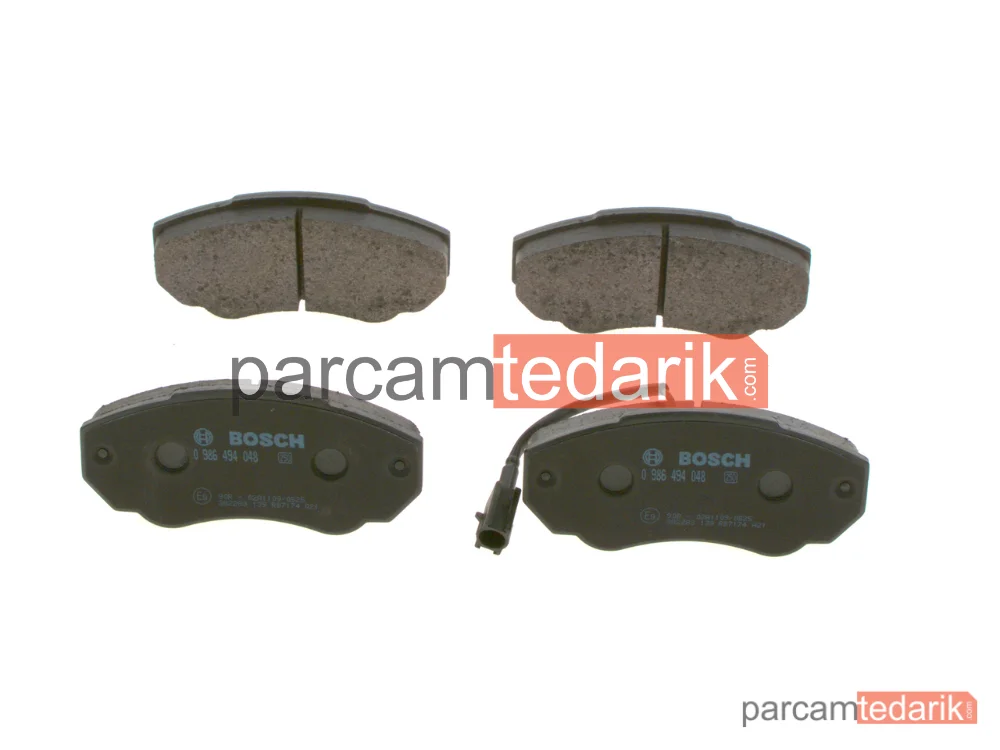 0986494048 | Fren Balatası (Ön) — Fiat Ducato, Peugeot Boxer, Citroen Jumper II