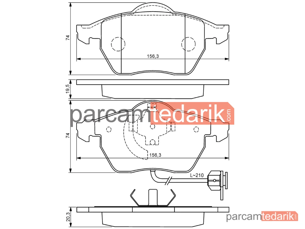 BOSCH 0986494050 | Fren Balatası — Audi A6 C5, Audi A4 B5, Audi A6 C6